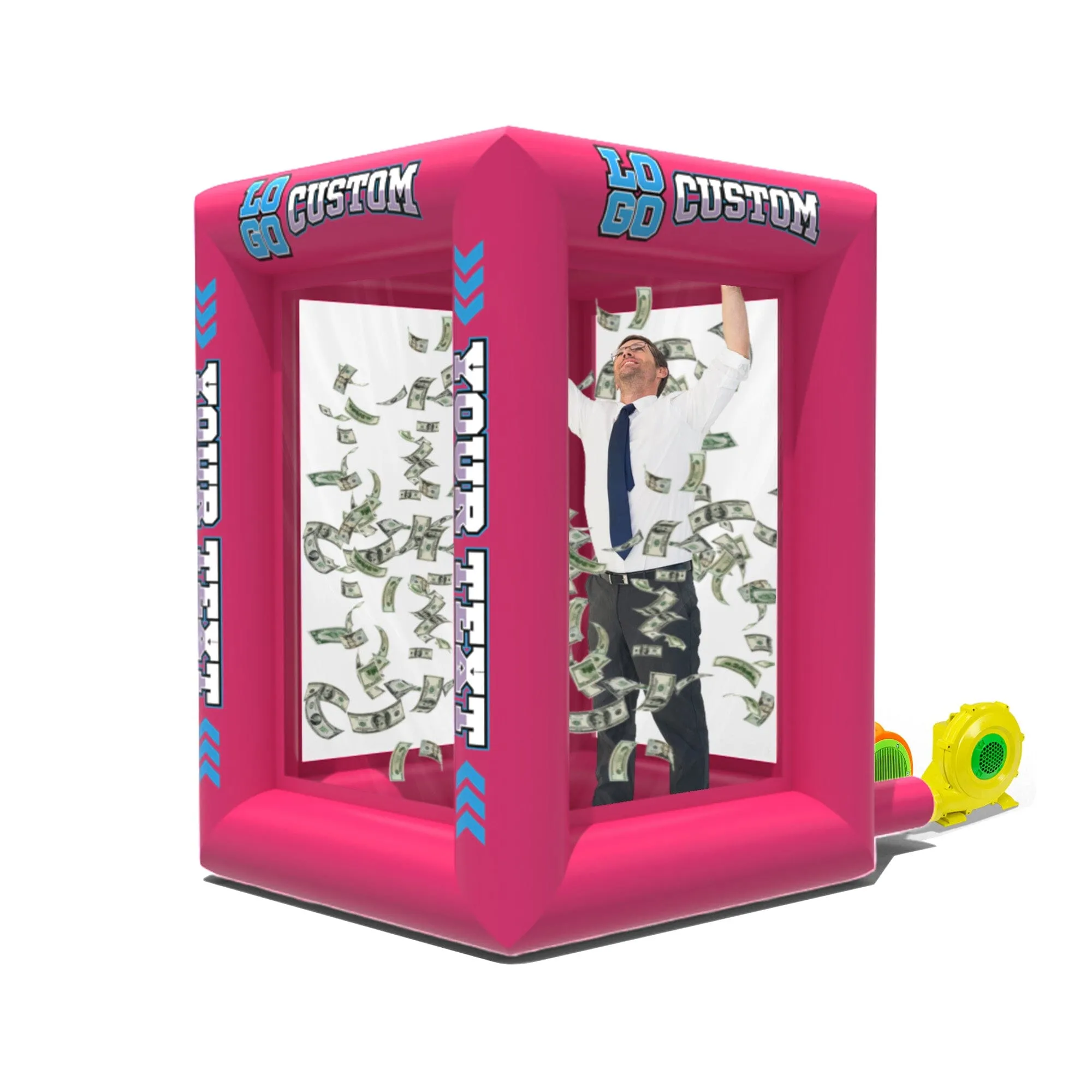 Custom Inflatable Cash Grab Machine