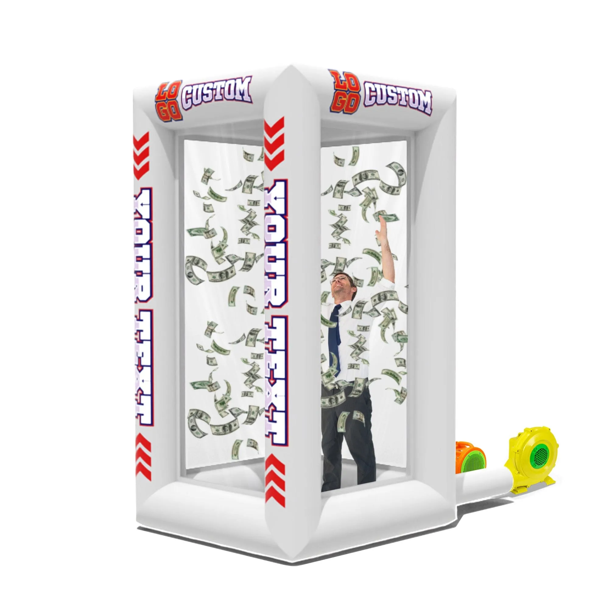 Custom Inflatable Cash Grab Machine