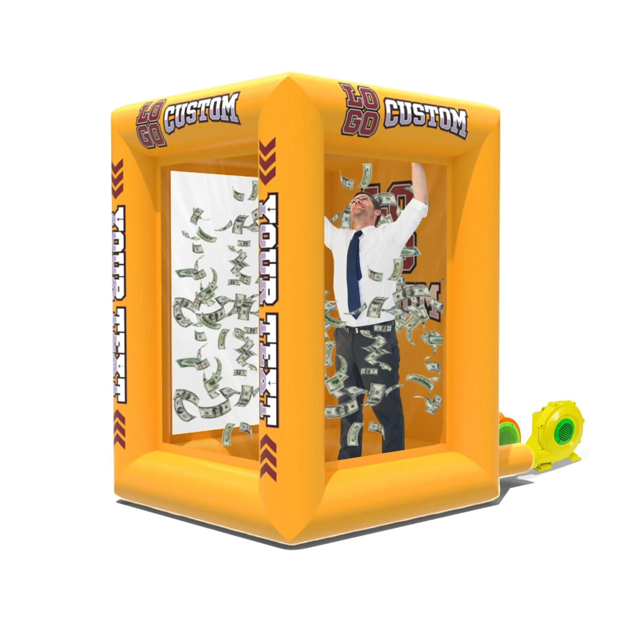 Custom Inflatable Cash Grab Machine