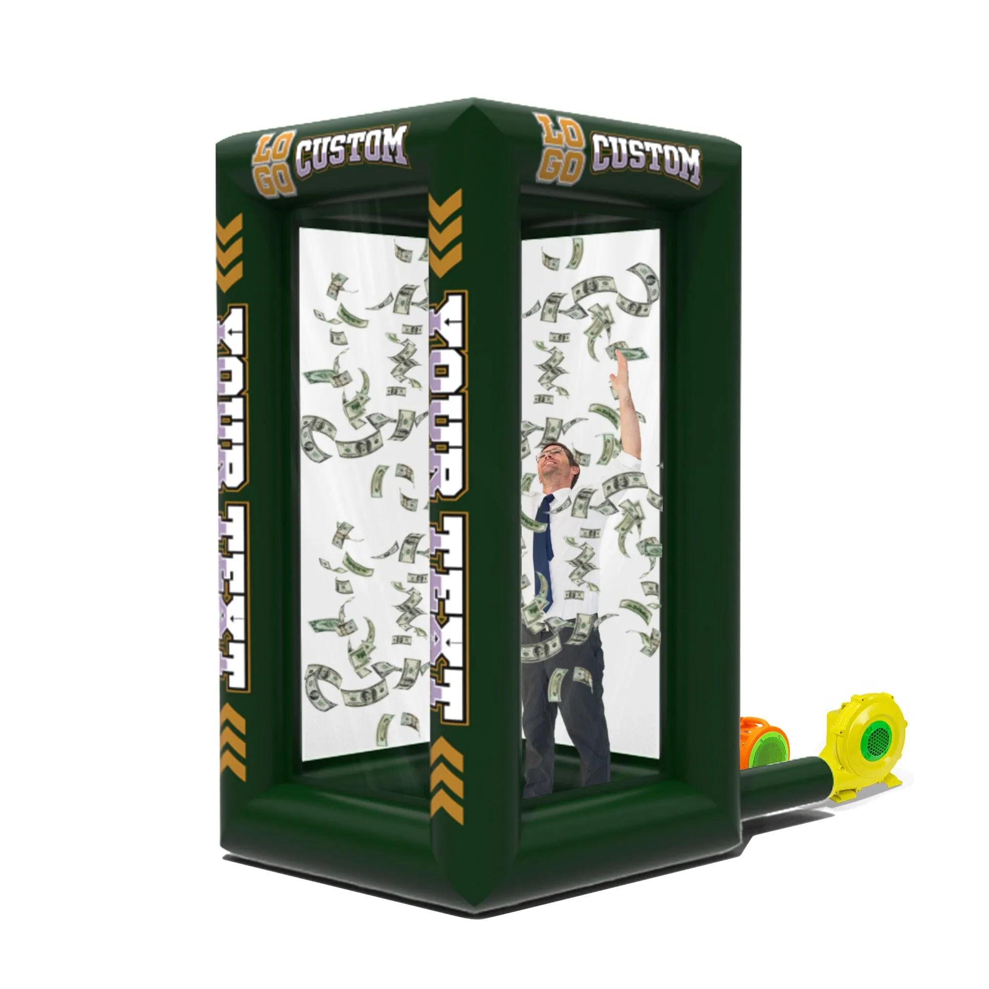 Custom Inflatable Cash Grab Machine