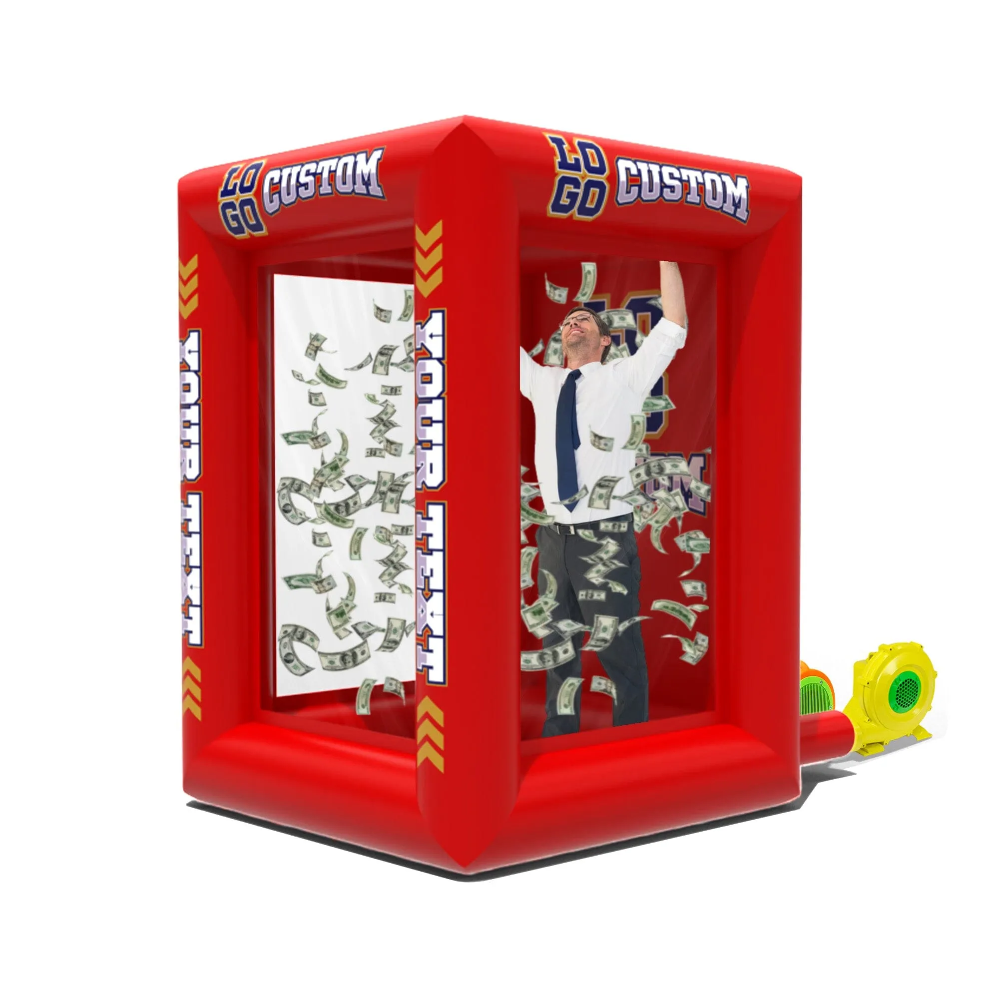 Custom Inflatable Cash Grab Machine