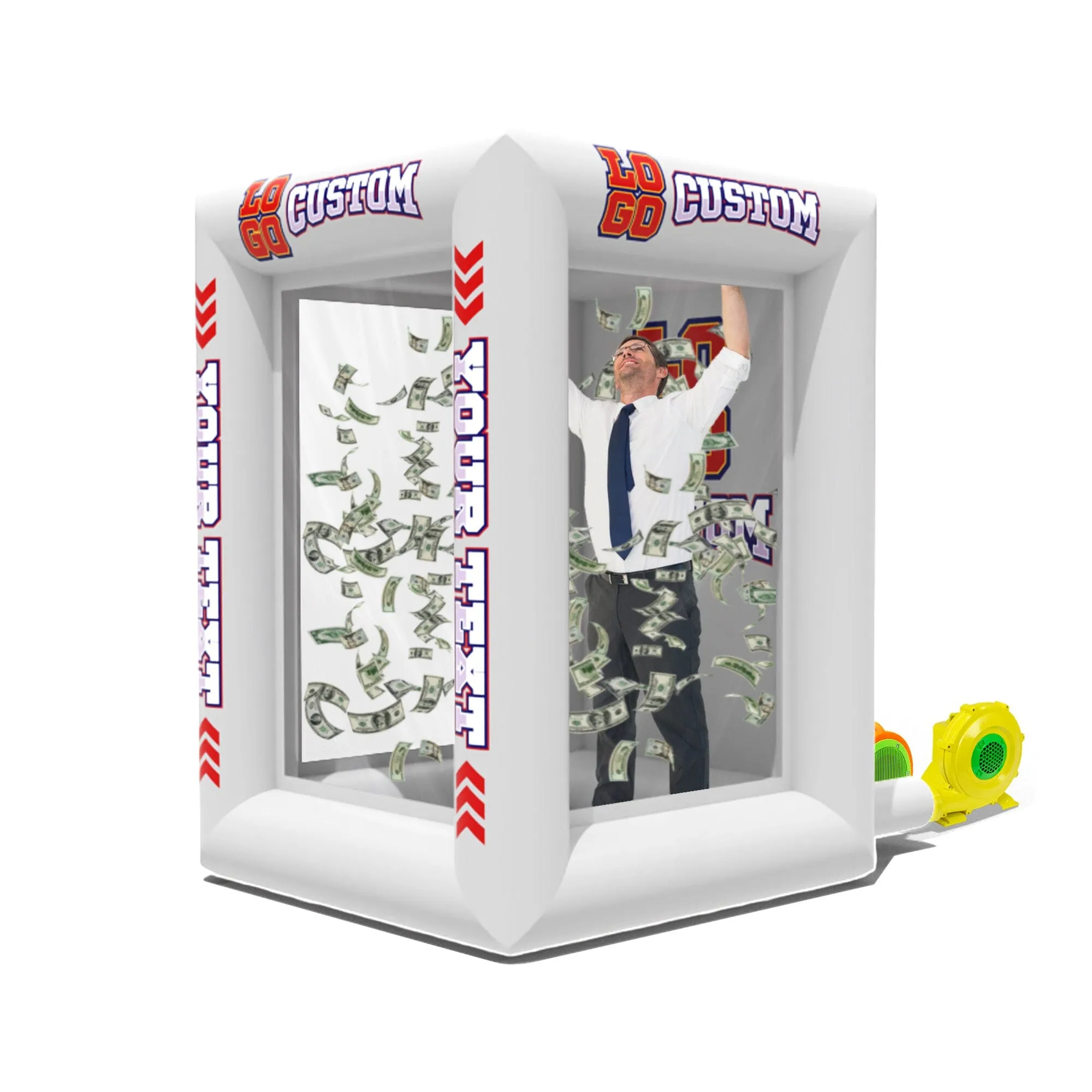 Custom Inflatable Cash Grab Machine