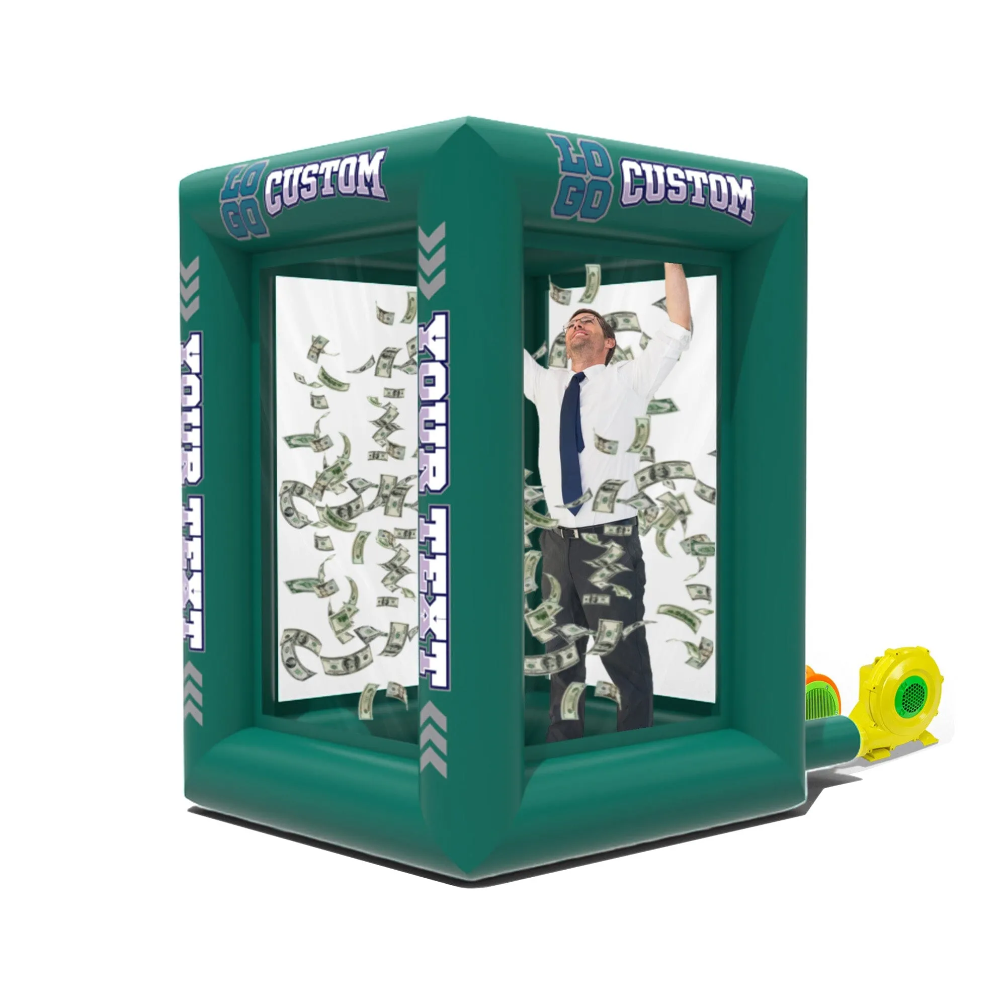 Custom Inflatable Cash Grab Machine