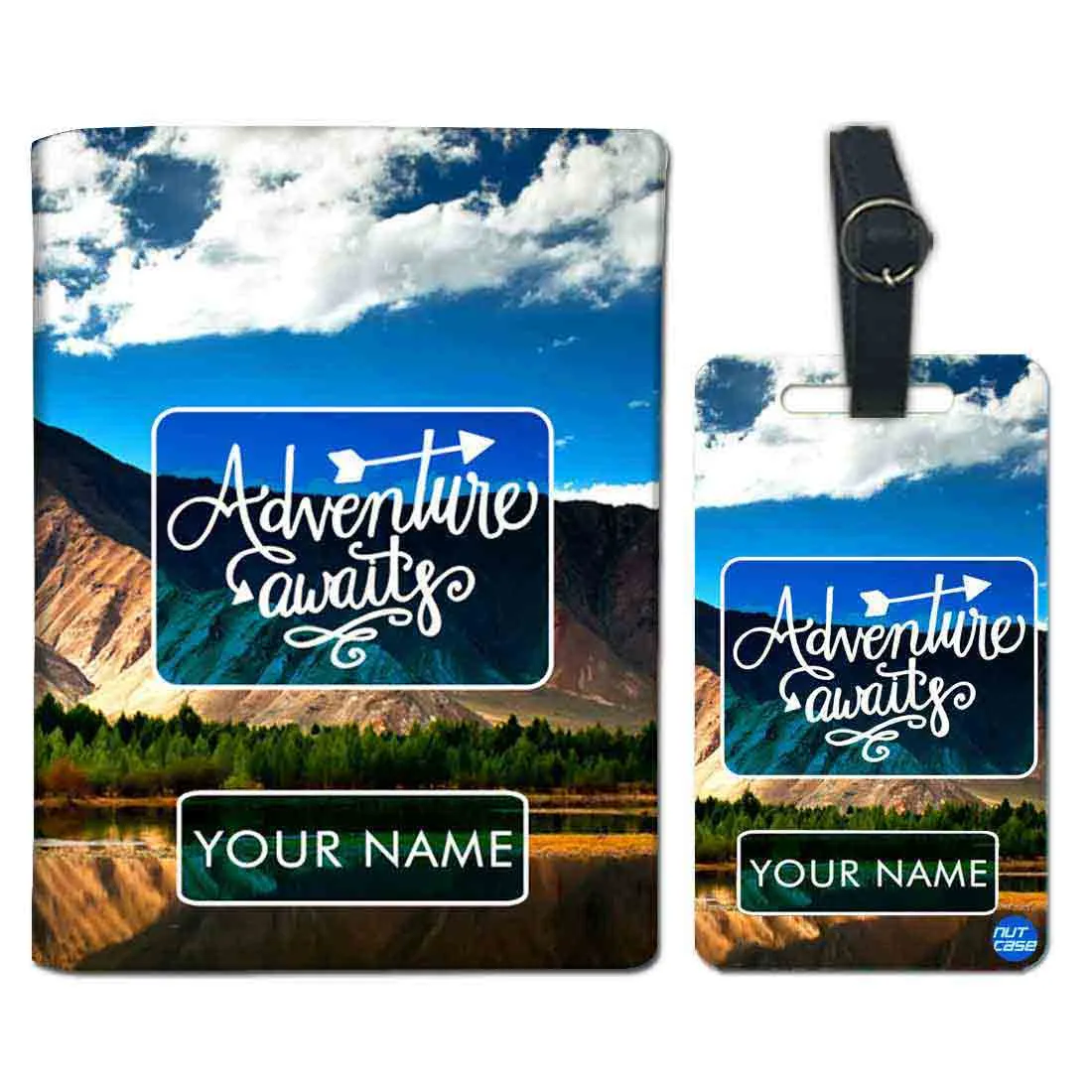 Custom Passport Cover for Gift -  Adventure Awaits