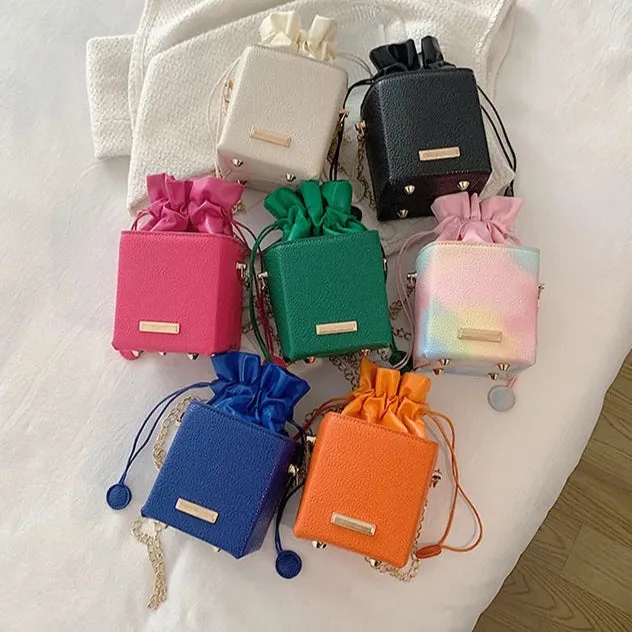 Cute Girl Rainbow Chain Small Bag