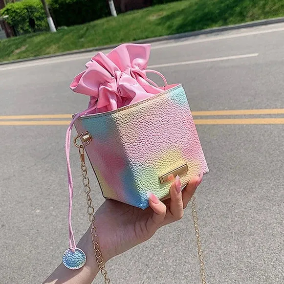 Cute Girl Rainbow Chain Small Bag