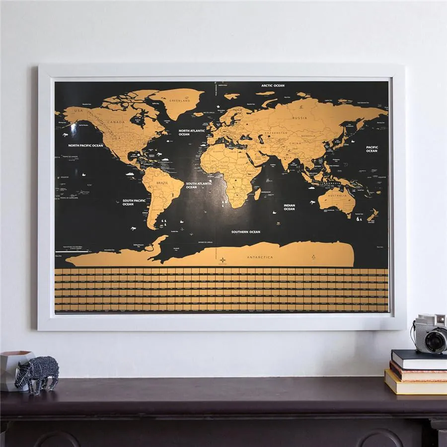 Deluxe Edition World Scratch Map