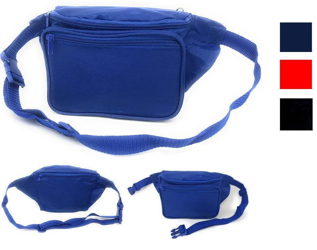 Fanny Pack Man Purse Travel Pouch Passport Id Money Holder Belt Bag 3 Pockets 42inch