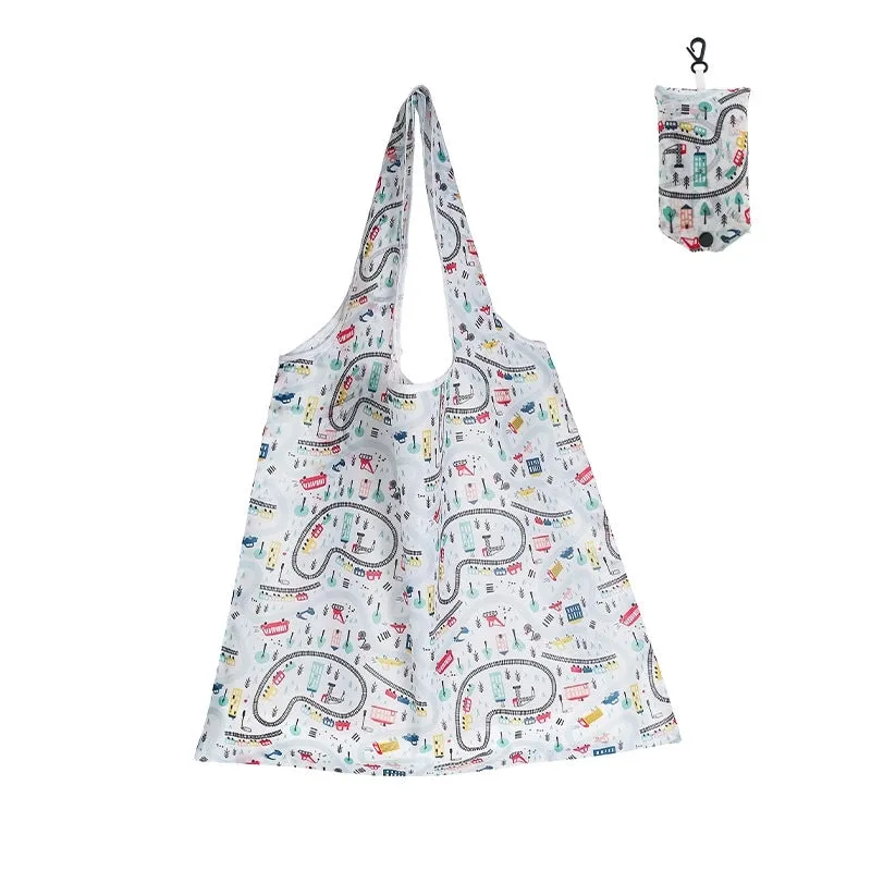 Fashion Geometry Polyester Household Shopping Bag