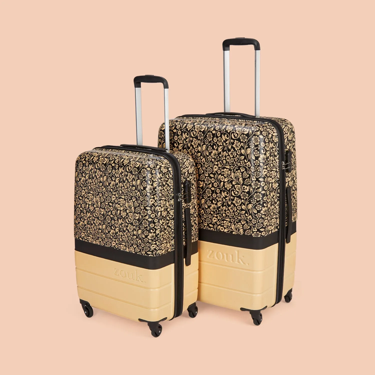 FloMotif Raahi Trolley Bag Combo (Medium & Large)