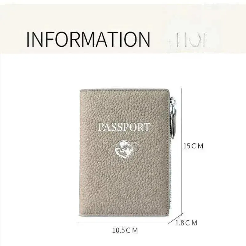 Genuine Leather Passport Holder Cover - PPC007