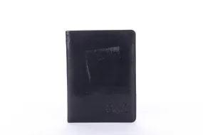 Gianrico Mori Black Leather Passport Holder