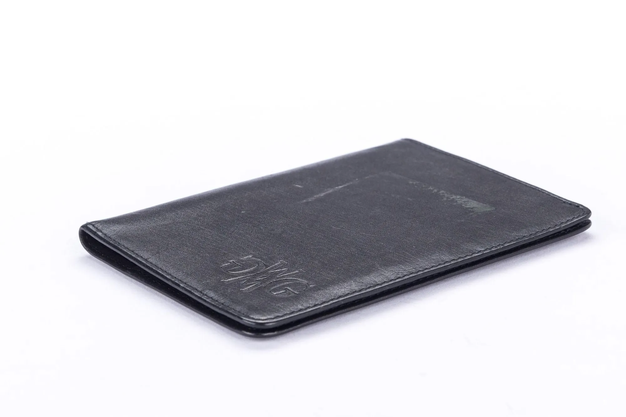 Gianrico Mori Black Leather Passport Holder