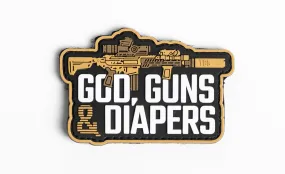 God, Guns & Diapers Patch - AR V2