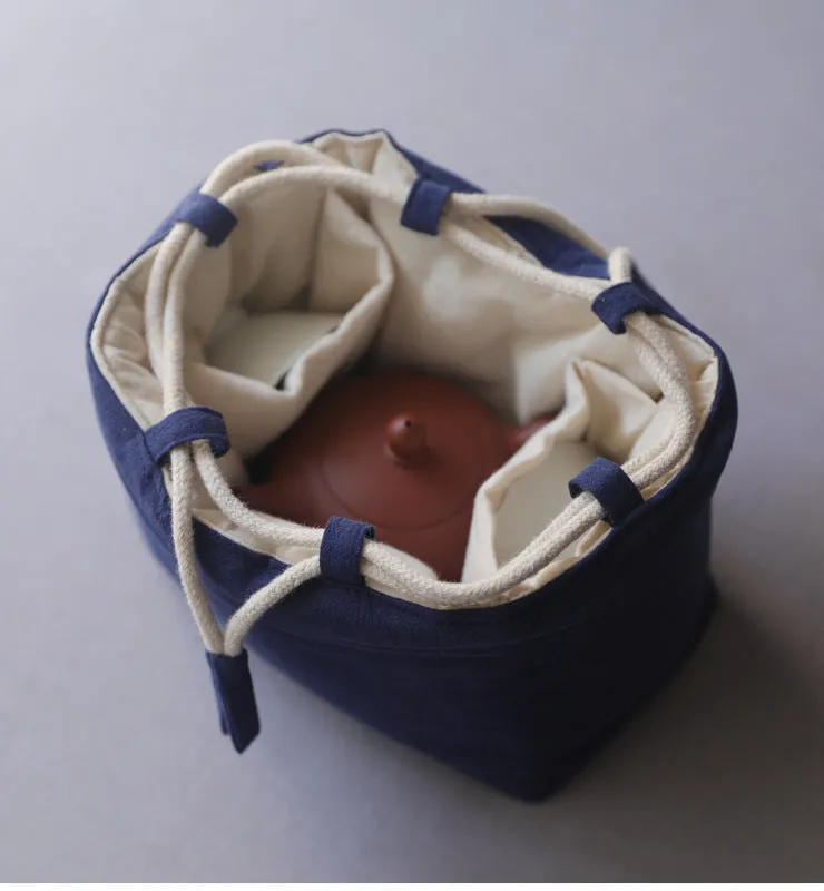 Gohobi Cotton Teaware Storage Travel Bag