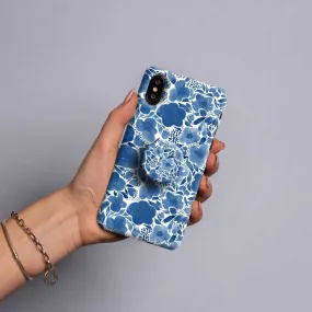 Gripper Case With Blue Flowers