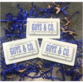 Guys & Co Gift Card $50