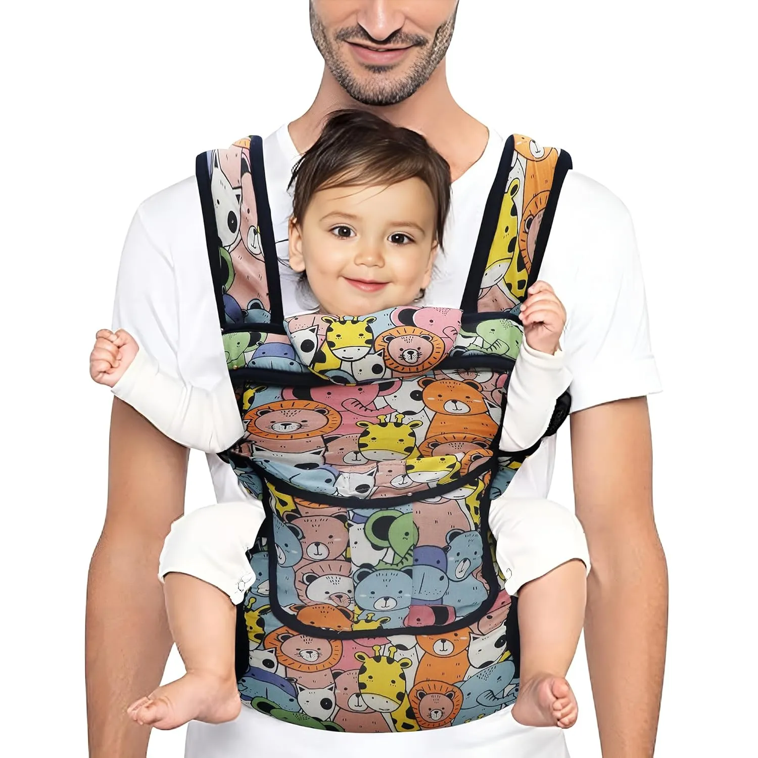 Happy Zoo Baby Carrier for 4 to 24 months with 4 carry positions