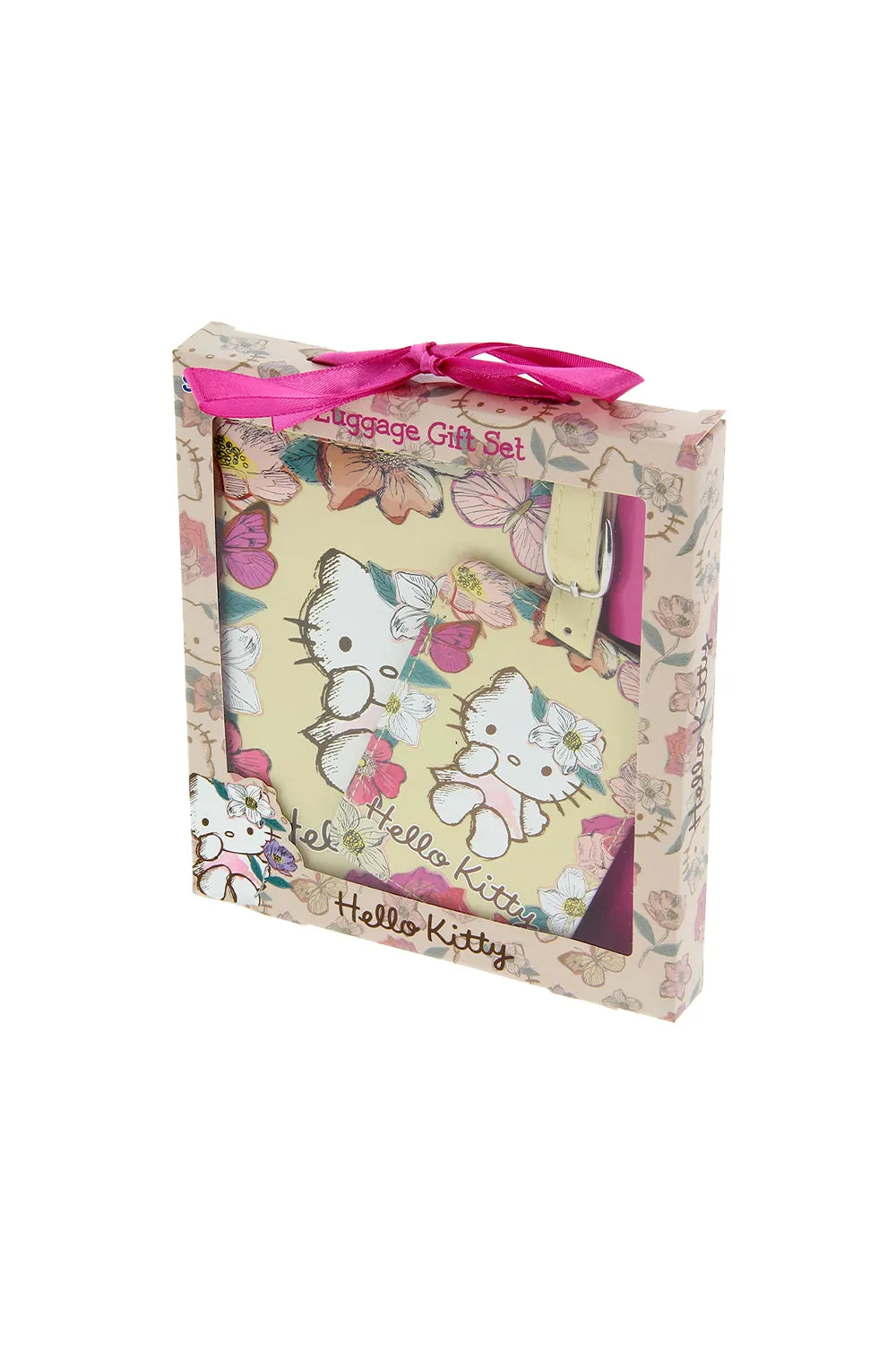 Hello Kitty Passport Holder & Luggage Tag Set Travel Gifts (Vintage Style)