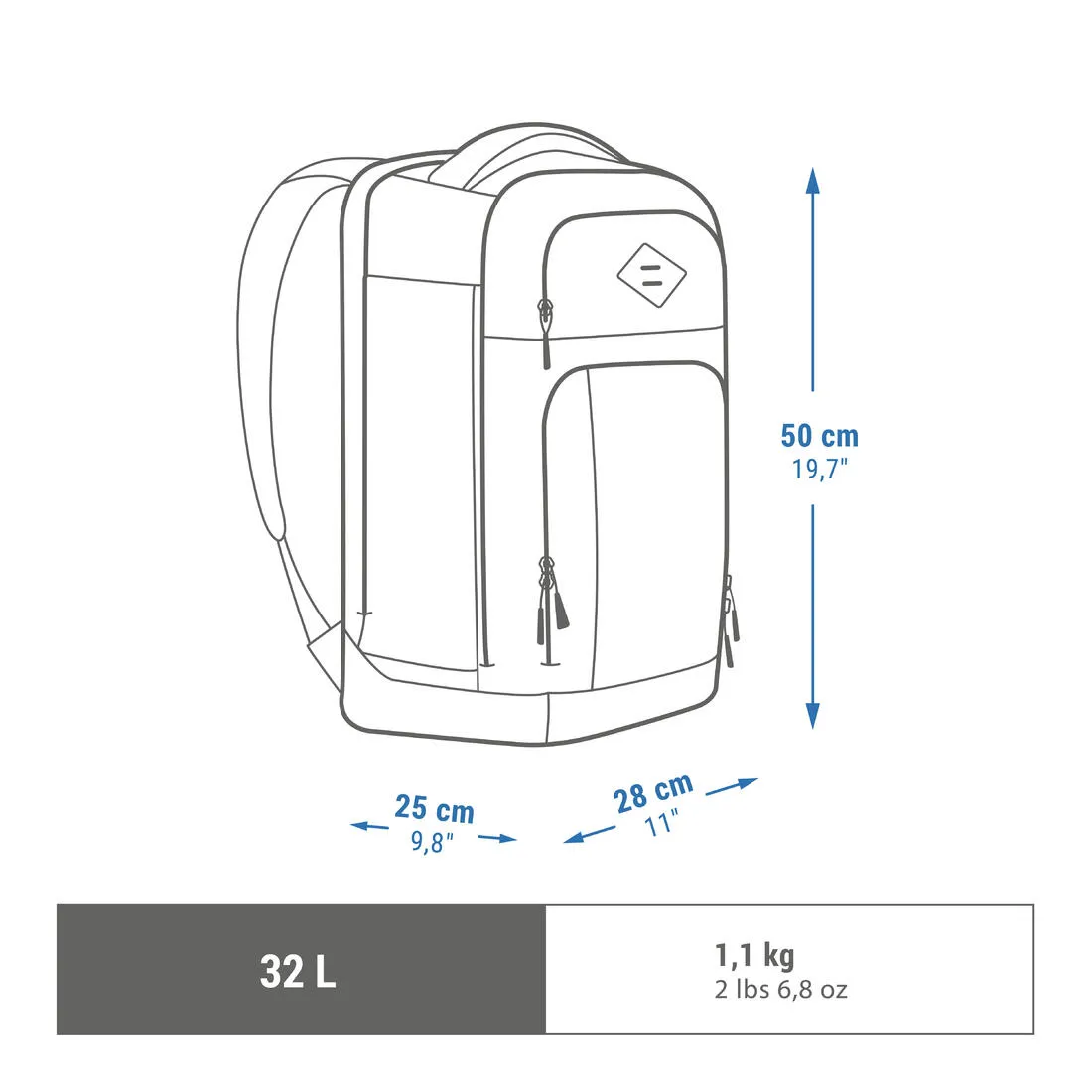 Hiking backpack 32L - NH Escape 500