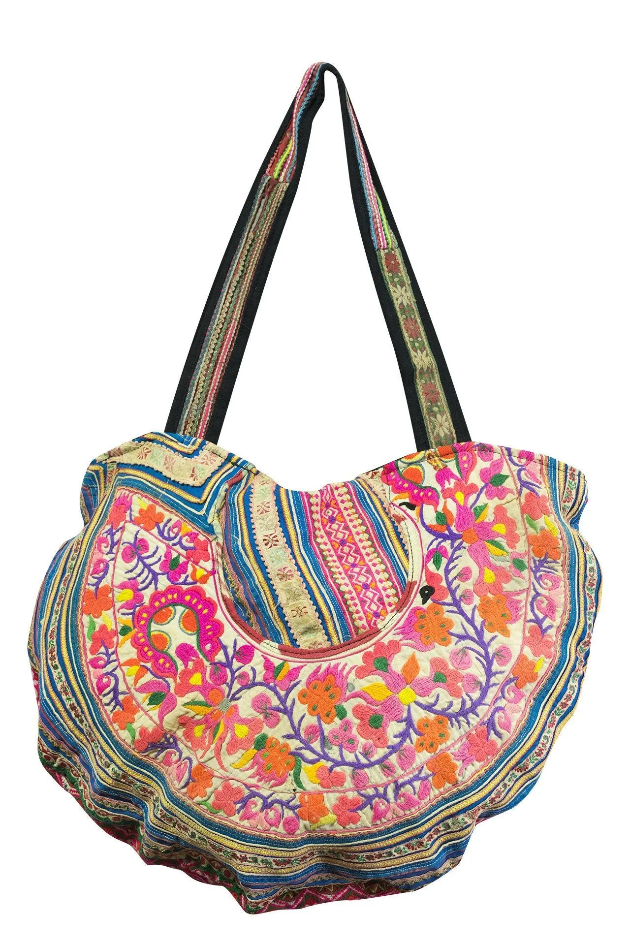 Hill tribe Vintage Collar handmade handbag (SA)