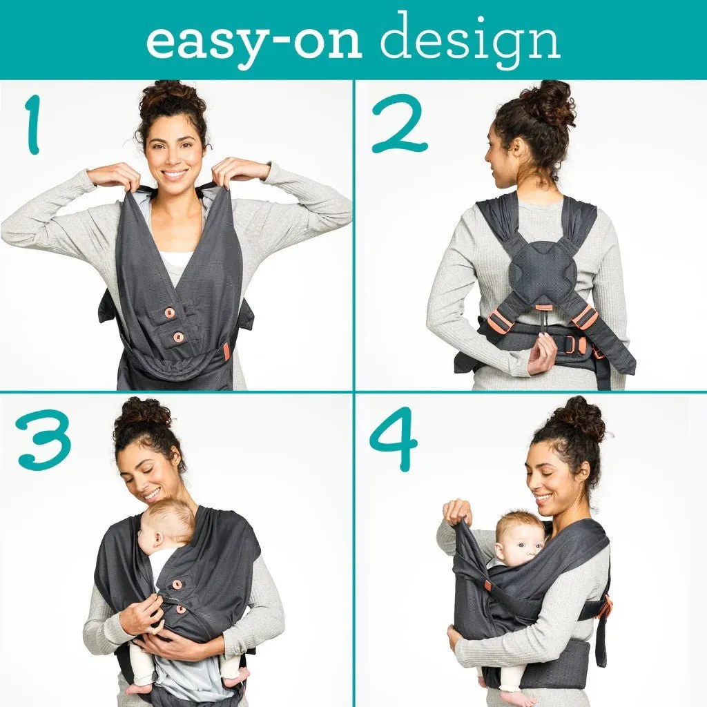 Infantino Hug & Cuddle Adjustable Hybrid Wrap Carrier Black