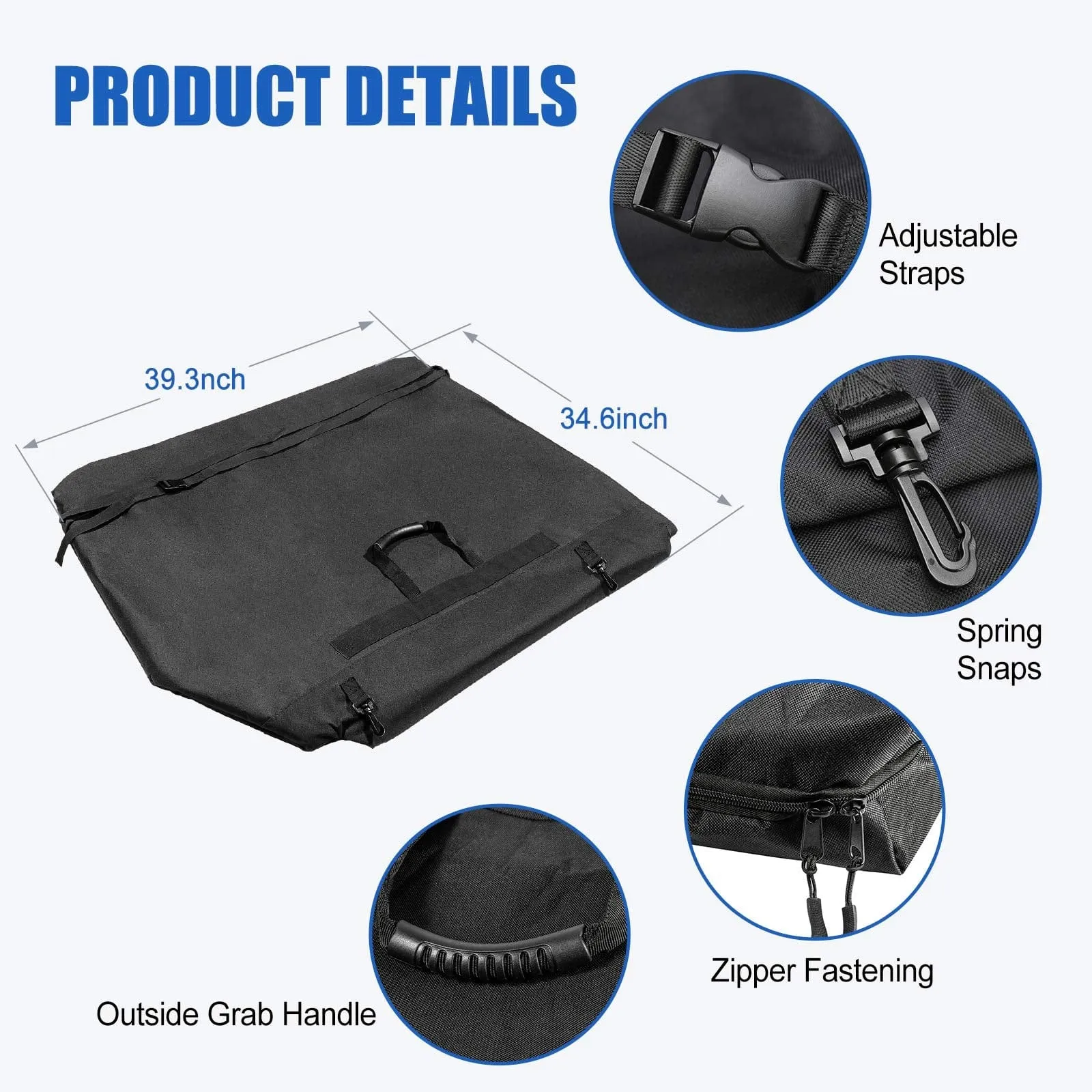 Jeep Freedom Panels Hard Top Storage Bag with Carry Handle for JK JKU JL JLU JT