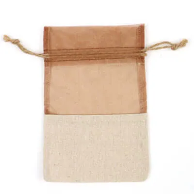 Jute Mesh Drawstring Pouch