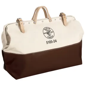 Klein Tools 5105-24 High-Bottom Canvas Tool Bag, 24-Inch