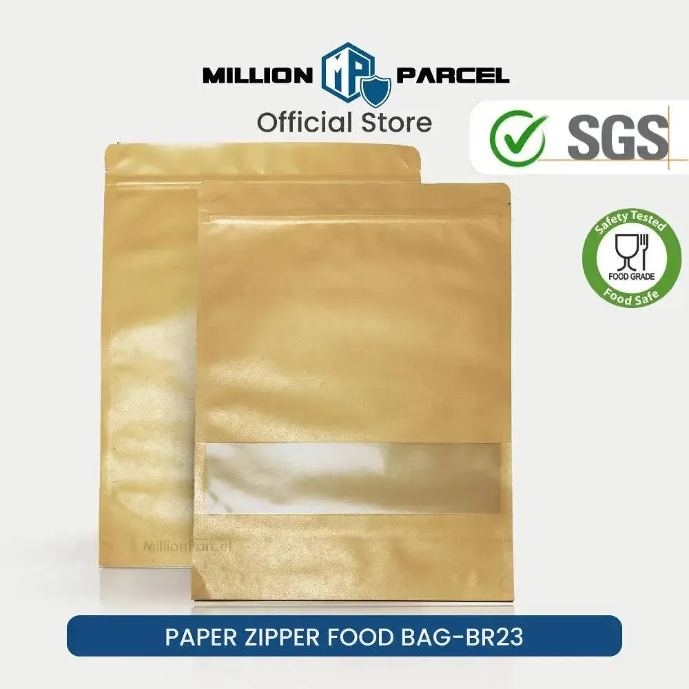 Kraft Zipper Food Bag