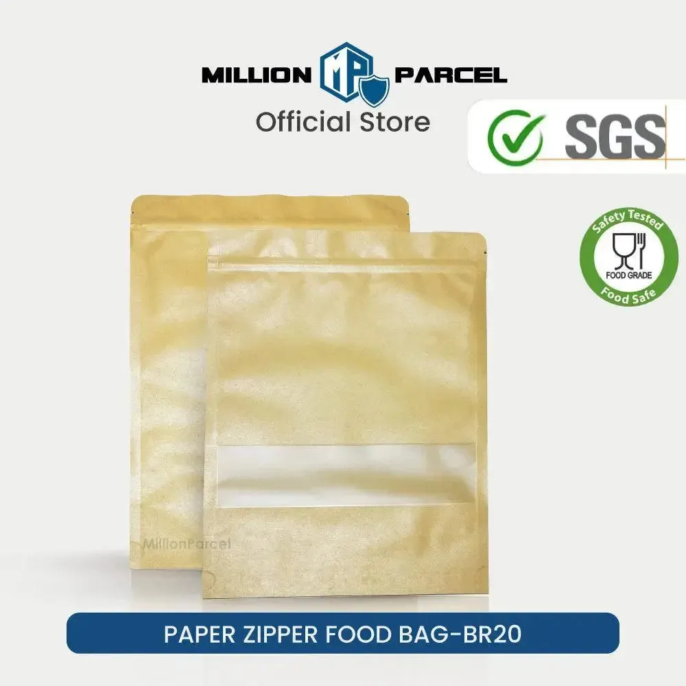 Kraft Zipper Food Bag