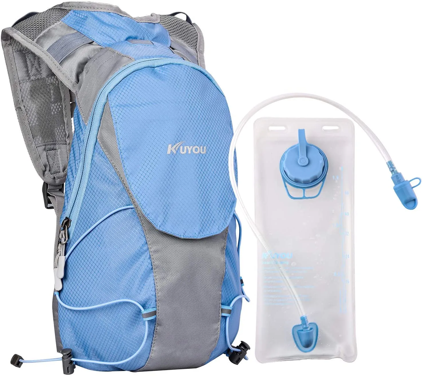 KUYOU Hydration Pack with 1.5L Hydration Bladder