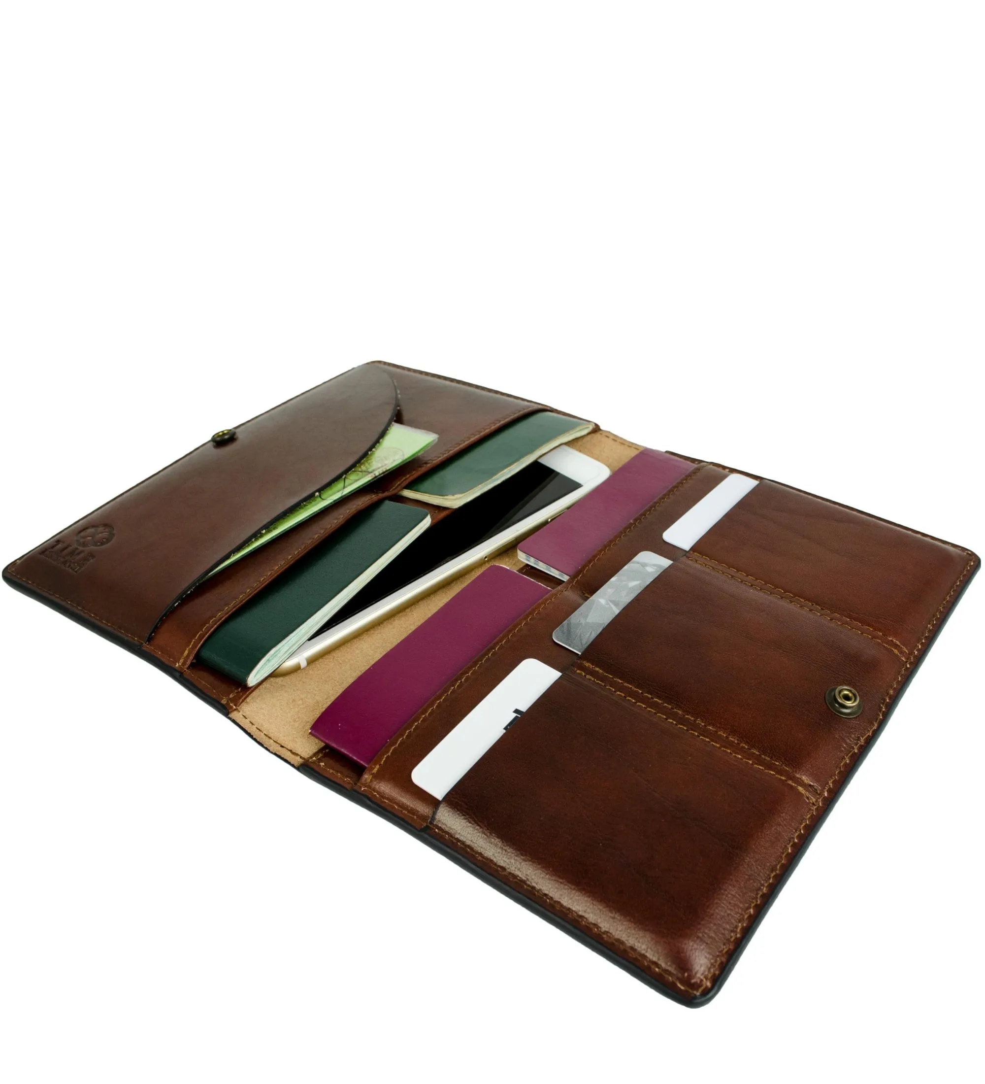 Large Leather Passport Holder - Gulliver's Travels