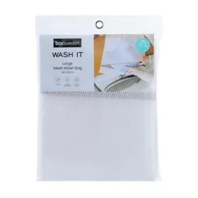 Large White Mesh Wash Clothes Bag - 60cm x 50cm