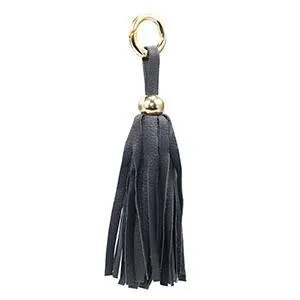 Leather Tassel -Dark Gray