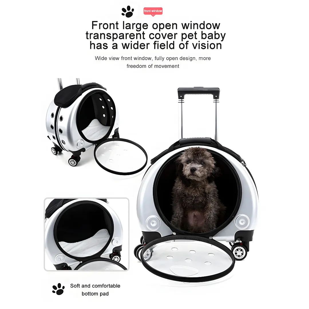 Lightweight Premium Multi-Functional Pet Trolley Case