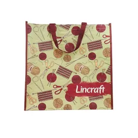 Lincraft Polypropylene Bag, Knitting Brown Handles