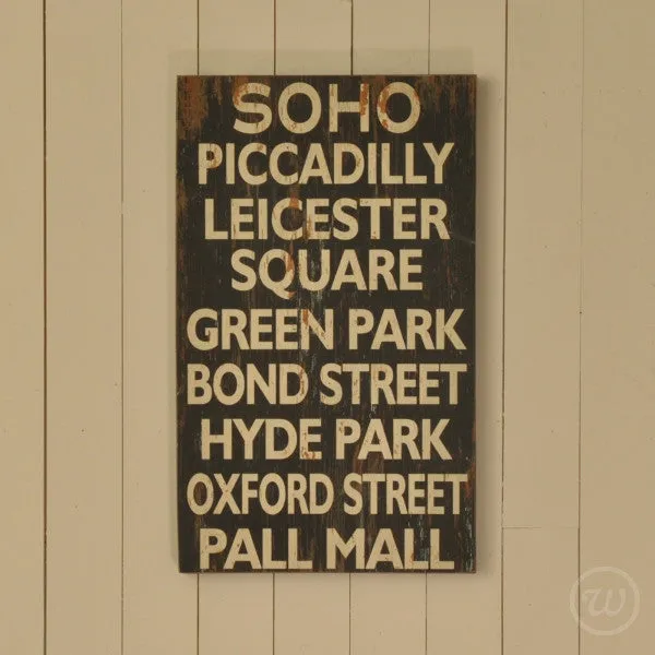 London landmarks wall plaque