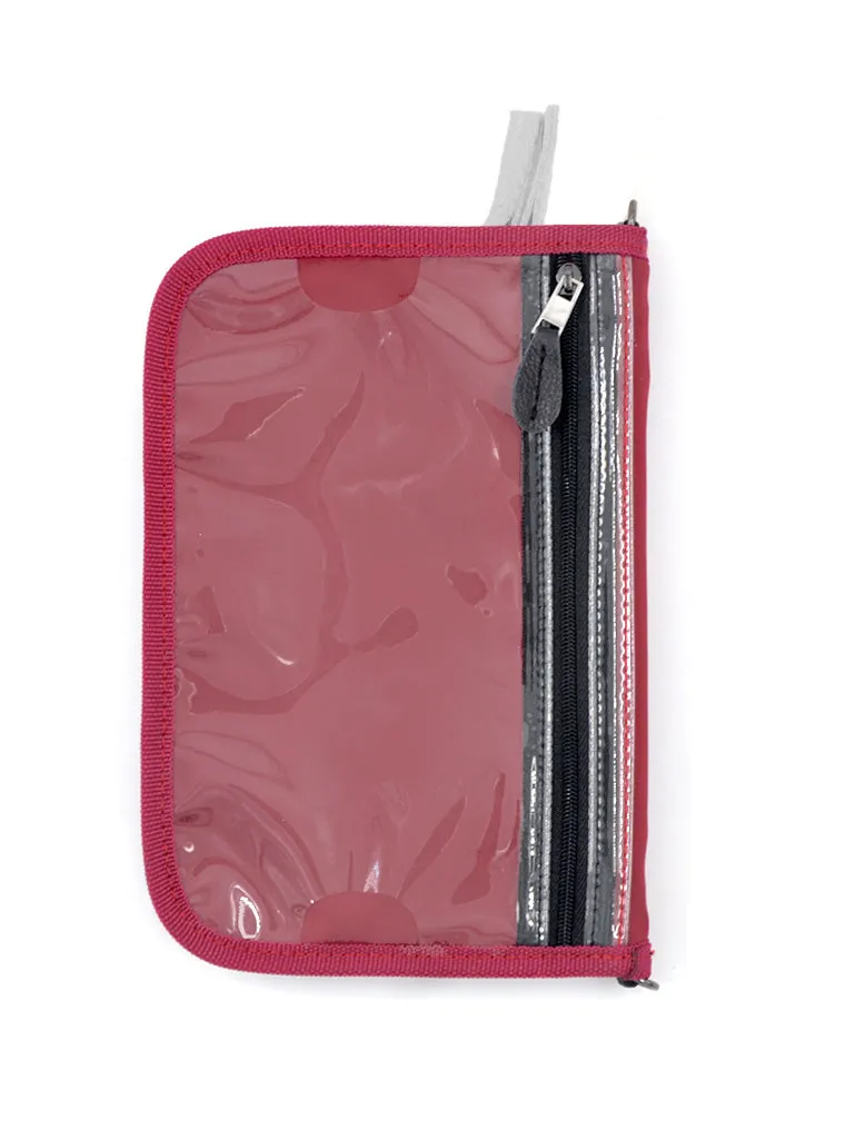 <A 001h> Fungolia MA1 Passport Holder (Burgundy/Teal)