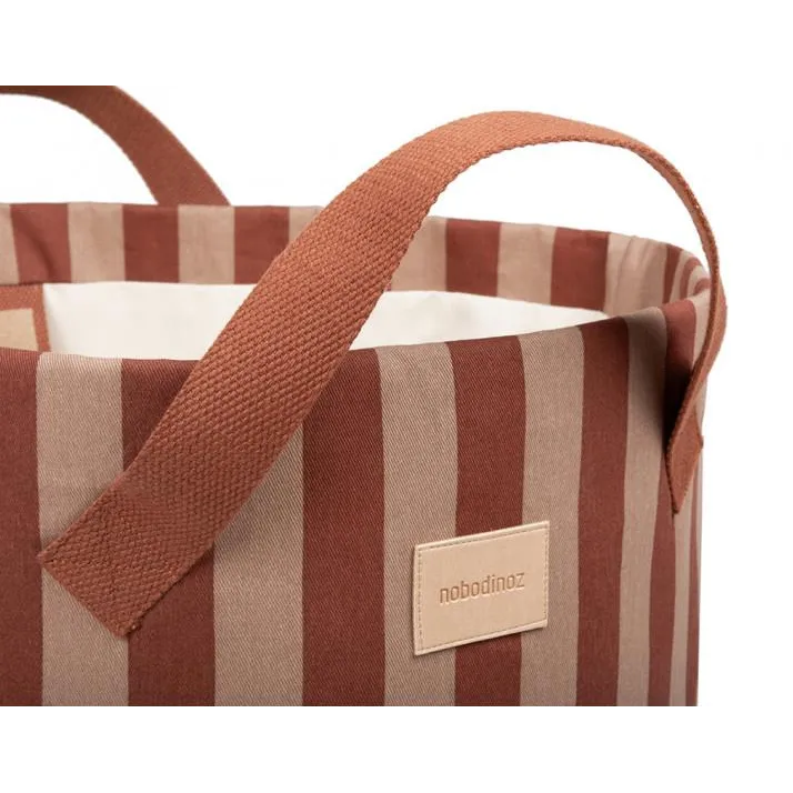 Majestic Toybag - Marsala Taupe Stripes