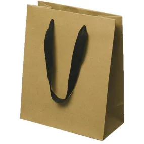 Manhattan Twill Handle Chelsea Kraft Shopping Bags-8.0 x 4.0 x 10.0