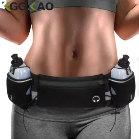 Man/Woman Marathon Trail Running Waist Pack For Phone Water Bottle Sports Fanny Pack Fitness Dual Pocket Running Belt Waist Bag