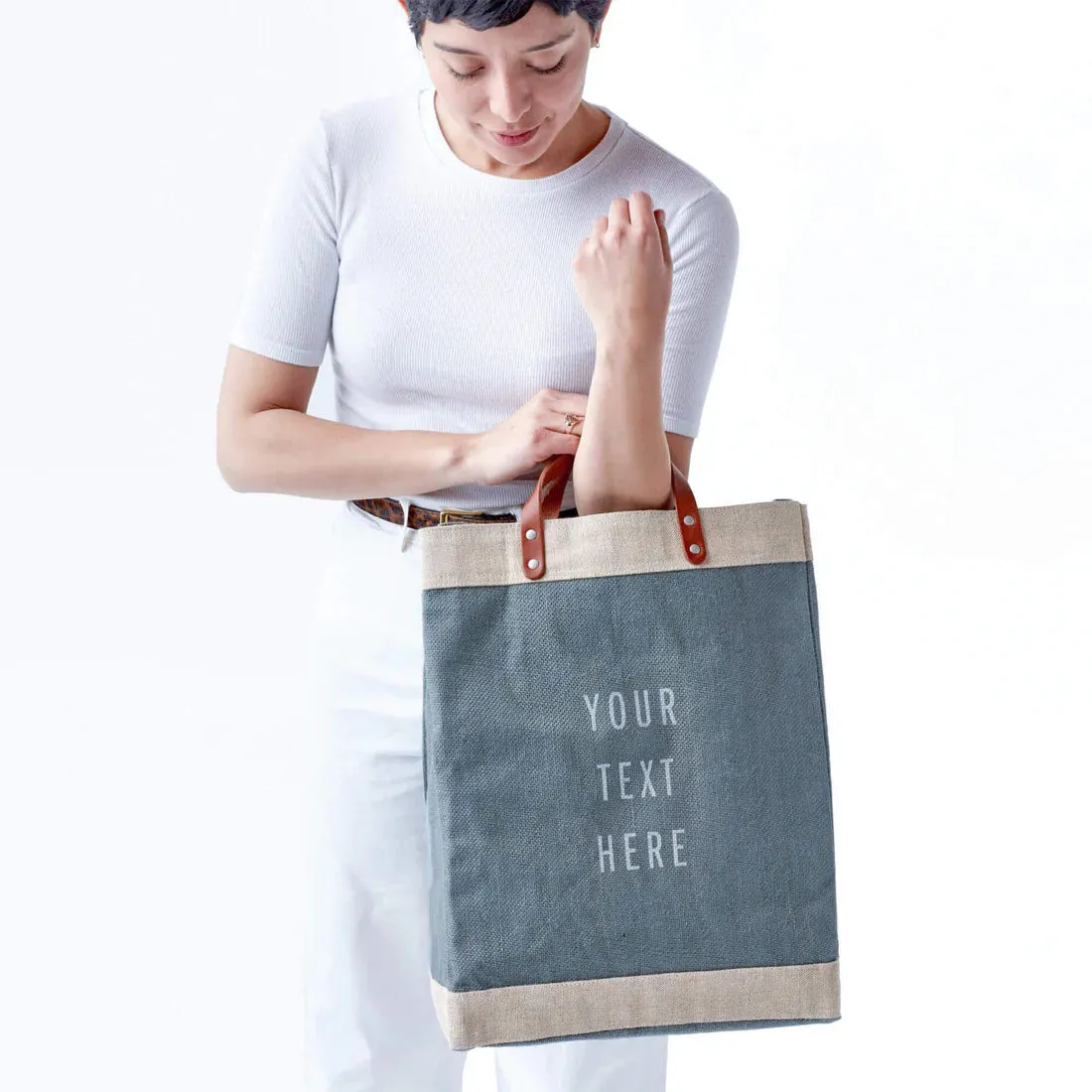 Market Bag in Cool Gray