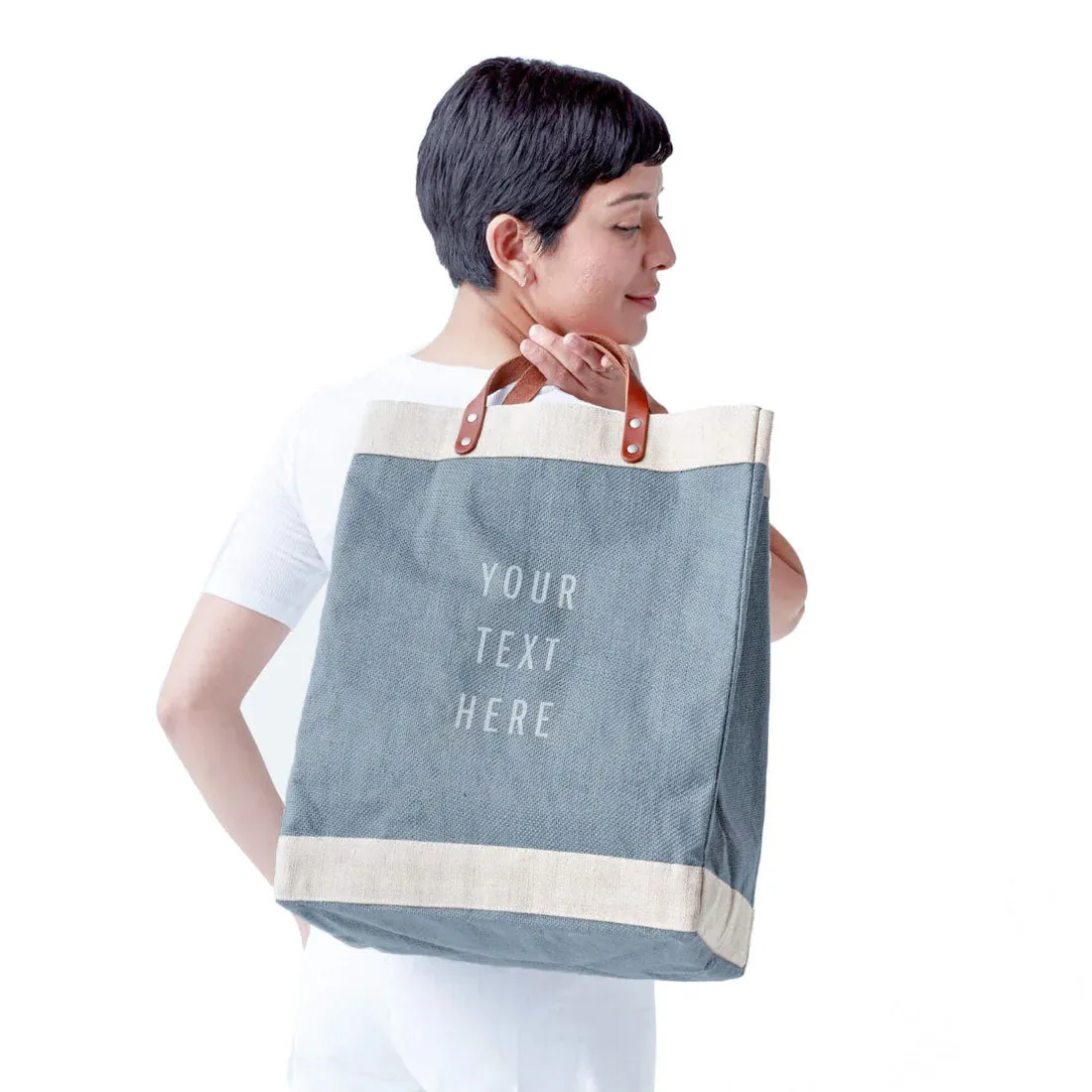 Market Bag in Cool Gray