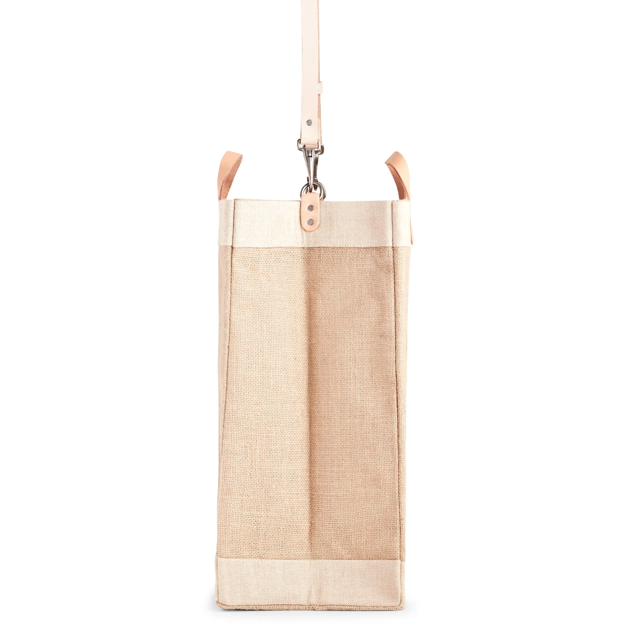 Market Bag in Natural with Strap