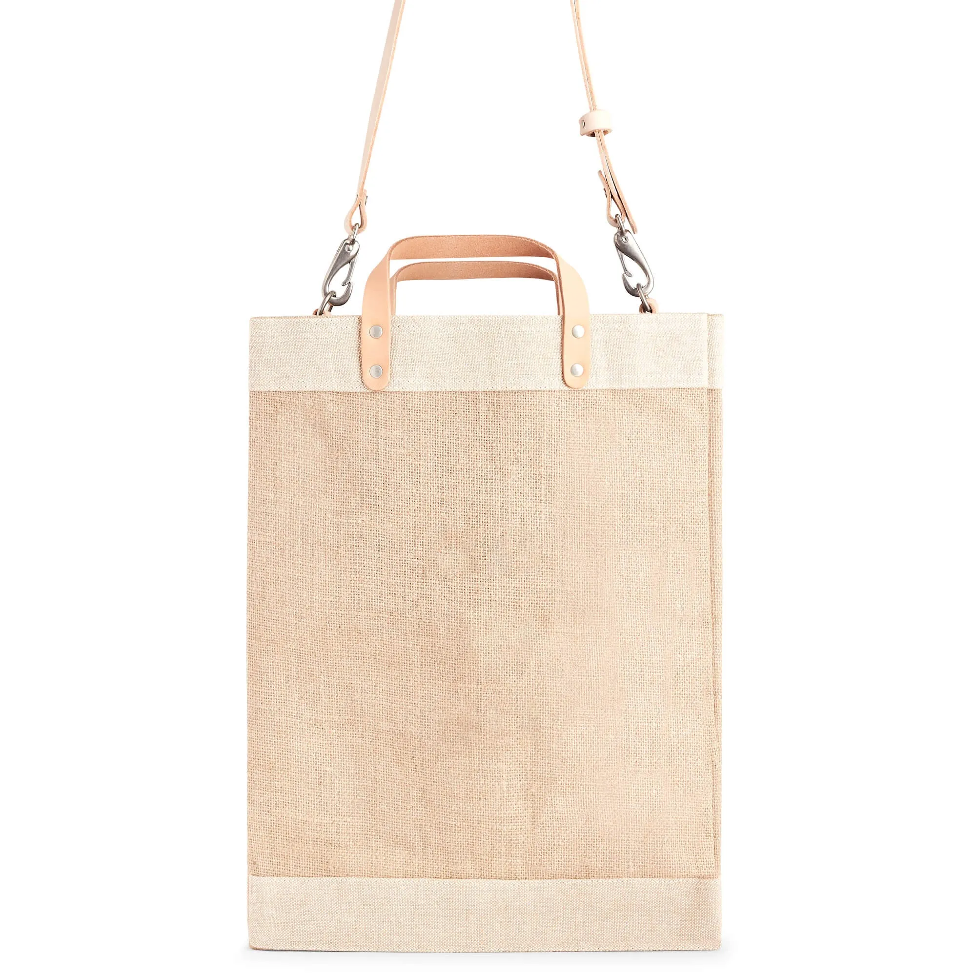 Market Bag in Natural with Strap