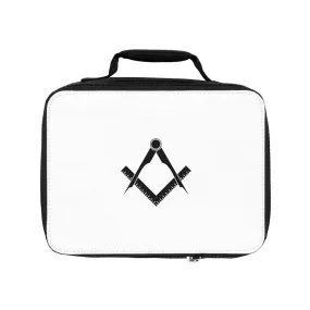 Master Mason Blue Lodge Lunch Bag - Square & Compass in Black