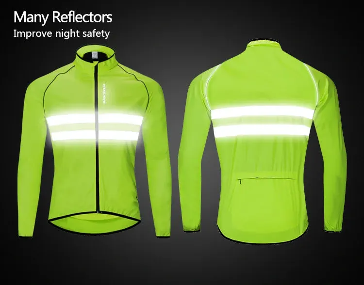 Men Cycling Windbreaker MTB Bicycle Long Sleeve Coat Water Resistant Outdoor Sport Jersey Bike Jacket Cycling Clothing