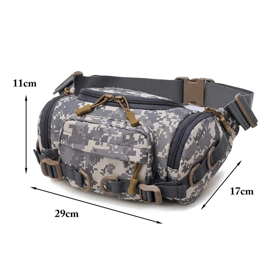 Men's Large Capacity Tactical Waist Bag Camouflage Military Waist Bag Shoulder Bag