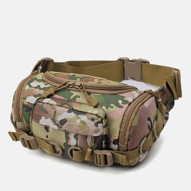 Men's Large Capacity Tactical Waist Bag Camouflage Military Waist Bag Shoulder Bag